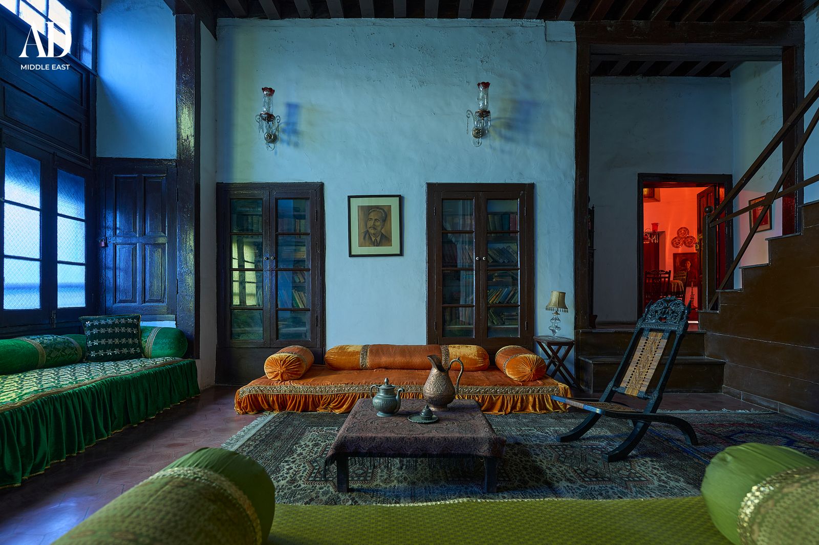 The sitting room of Ali and Omar Shah inside the Haveli