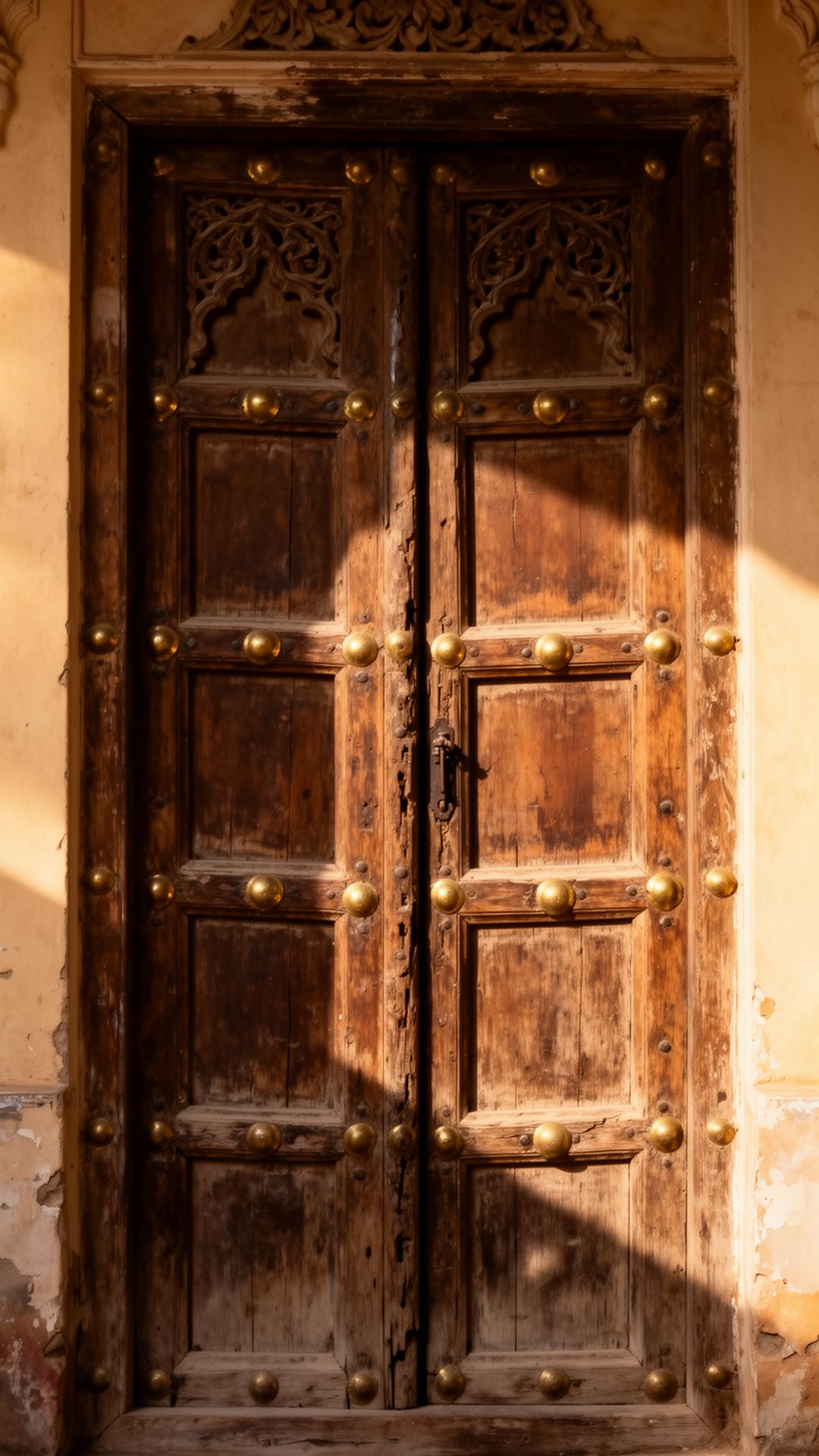 Carved haveli door